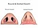 Ultra Breathable Nose Filter Nasal Filter Nasal Screen, Relieve Allergy Allergies, Block Pollen, Pet Hair, Dander and Mold Allergens, Alternative to Nasal Spray, 1 Count(II-R for Medium Round Nose)