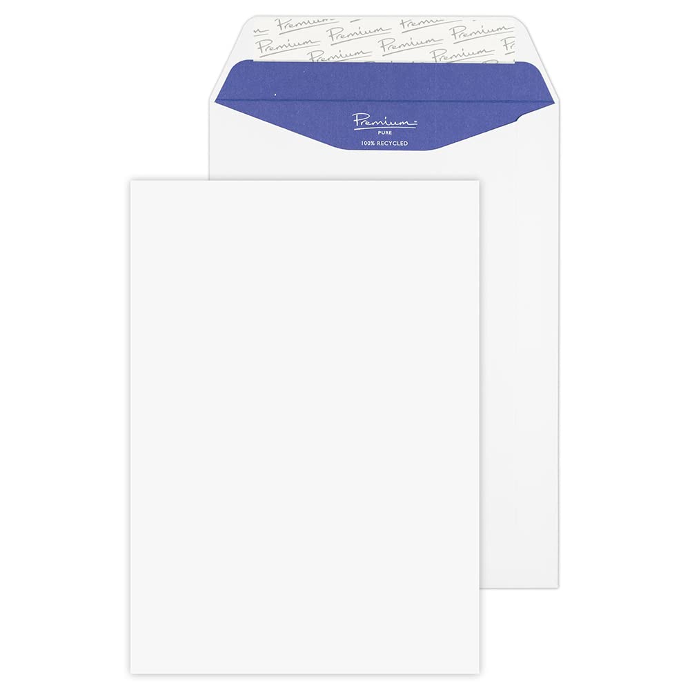 Blake Pure C5 229 x 162 mm 120 gsm Recycled Peel & Seal Pocket Envelopes (RP83455) Super White Wove - Pack of 50 — image 1