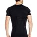 TUOY Men's Padded Compression Shirt Protective T Shirt Rib Chest Protector for Football Paintball Baseball
