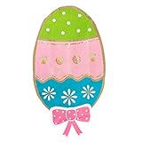 Decorated Burlap Easter Egg Embellished House Flag