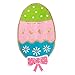 Decorated Burlap Easter Egg Embellished House Flag