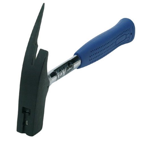 ToolTech Zimmermannshammer 600g - Eckiger Stahlkopf - Neoprengriff - Magnetischer Nagelhalter - DIN 7236 - 315 mm - Blau