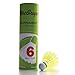 MacGregor Yellow Tournament Badminton Shuttlecock - Tube of 6