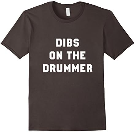 Mens Dibs on the drummer Shirts 3XL Asphalt