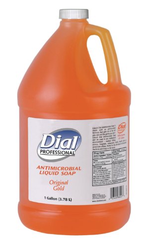 Dial Professional 88047EA Gold Antimicrobial Liquid Hand Soap, Floral Fragrance, 1 Gallon Bottle