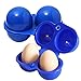 SUPOW® Outdoor Camping Hiking Portable Folding Plastic 2 Grids Egg Case Carrier Box Eggs Container Keeper Storage Box Hard Case with Handle (Blue)