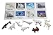 Montessori Arctic Polar Animal Match - Miniature Arctic Animal Toy Figurines with Matching Cards - 2 Part Cards. Montessori learning toy, language materials Busy Bag Activity