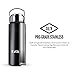 18oz Water Bottle -EzGoo18/8 Stainless Steel Vacuum Insulated Thermos Flask Wide Mouth - Leakproof Lid - BPA Free with Leak Proof Lid, Keeps Drinks Hot for 24 Hours, Cold for 12 Hours