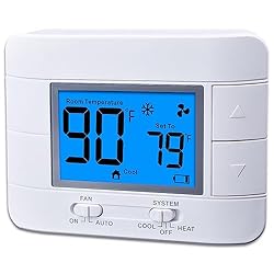 Non Programmable Thermostat for Home - Single Stage