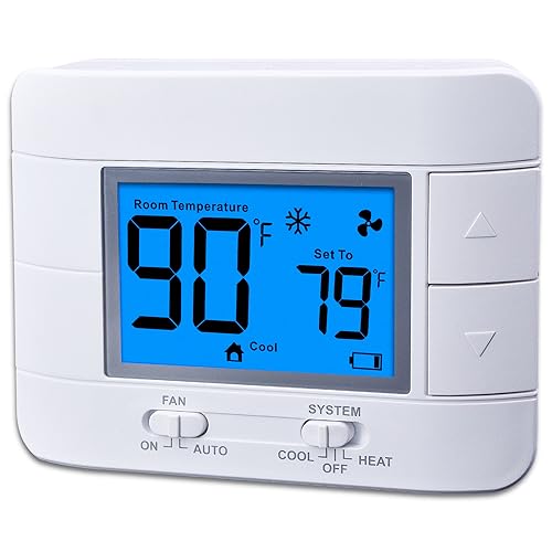 Non Programmable Thermostat for Home - Single Stage