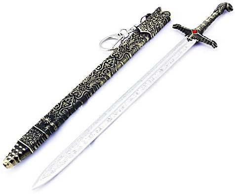 Game Arya Stark Needle Valyrian Steel Dagger Tarth Oathkeeper Jon Snow Longclaw Sword Weapon Metal Model Action Figure Arts Toys Collection Keychain Gift (Oathkeeper)