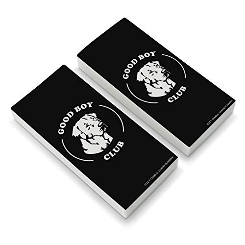 Good Boy Club Dog Funny Humor Eraser Set of 2