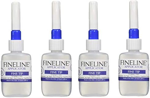 Fineline Applicators 20 Gauge Applicators & Bottles - Empty, Pack of 2 (Тwo Рack)