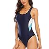 Damen-Sportlicher-Einteiler-Badeanzug-Damen-Badeanzug-Einteilig-Sport-Schwimmanzug-fuer-Damen