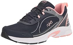 Ryka Womens Sky Walk 4 Sneaker, Navy Peach, 9 Wide US