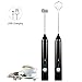 Milk Frother, Handheld USB Rechargeable Foam Maker Electric Frother with 2 Stainless Whisks, 3-Speed Adjustable Durable Blender for Bulletproof Coffee, Lattes, Cappuccino, Matcha, Hot Chocolate
