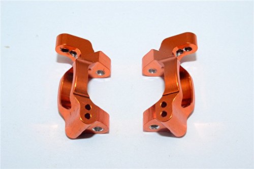 GPM Traxxas LaTrax Rally / SST / Teton Upgrade Parts Aluminum C-Hub - 1Pr Orange