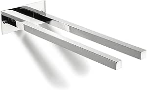Sagittarius One 400S1 Toalleros De Baño Pared 40cm | Toallero Baño Acero Inoxidable Pulido SUS304 | Toallero Barra Dos Brazos Cromo | Portatoalles De ...