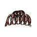 Karina Tort Claw Hairclip - Brown - 1 Count (Pack of 1) - Women's Adult Hair Securing Decorative Clip