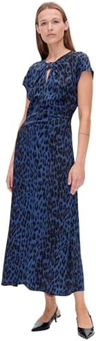 baum und pferdgarten akeyla silk midi dress BAUM UND PFERDGARTEN Women's Akeyla Dress, Brown Baum Leopard, 0 at Amazon  Women's Clothing store