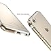 KEWEK Double Layer Aircraft-Grade Aluminum Bumper Flexible TPU Shock Absorbing Case for iPhone 6 / 6s - Gold
