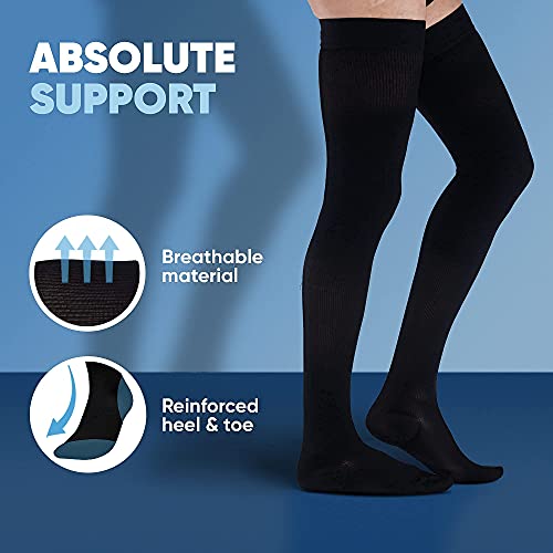 compression thigh high plus size
