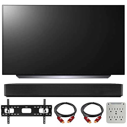 LG OLED55C1PUB 55 Inch 4K Smart OLED TV with AI ThinQ (2021) Bundle