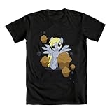 My Little Pony Muffins and Bubbles Mens T-Shirt (X-Large, Black)