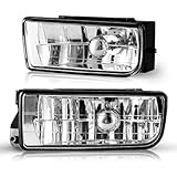 AUTOFREE OEM Fog Lights for BMW M3 (E36) 3 Series 1992 1993 1994 1995 1996 1997 1998 1999, Lamps Replacement Assembly with H1 12V 55W Bulbs-1 Pair (Clear lens)