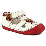 Momo Baby Girls First Walker/Toddler Strawberry Mary Jane Leather Sandals