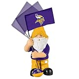 NFL Football Team Logo Springy Flag Outdoor Garden Gnome - Pick Team (Minnesota Vikings)