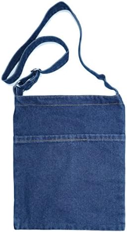 Yunzh Canvas Bag Denim Tote Shoulder Handbag Shopping School Travel Pockets