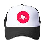 ACMIRAN Musical Ly Logo Adjustable Sunshade Hat One Size Black