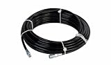 Sewer Jetter Hose 4800 PSI 1/8" x 50' Black Thermoplastic Weather Resistant