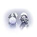 Trustmark 925 Sterling Silver 4mm Fiery White Created Opal Ball Stud Post Earrings, Lorraine