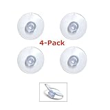 4-Pack Ramtech Car Windshield Suction Cup Replacement for Escort Passport 8500 8500 X50 Mount (Non-OEM) - SCLD
