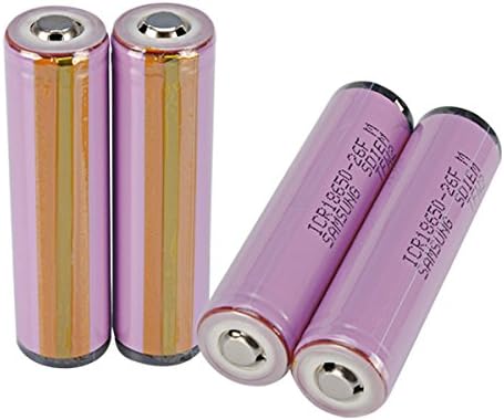 4pcs 3.7V ICR18650-26HM/FM 2600mah Button Top Protected 18650 Li-ion Battery