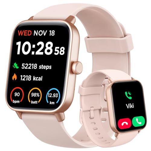 Smart Watch for Women Android & iPhone, Alexa Built-in, IP68 Waterproof Activity Fitness Tracker with Bluetooth Call (Answer/Make), 1.8