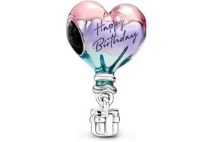 Pandora Happy Birthday Hot Air Balloon Charm Bracelet Charm Moments Bracelets - Stunning Women's Jewelry - Gift for Women - Made with Sterling Silver & Enamel