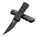 CRKT Shizuka NOH Ken EDC Folding Pocket Knife: Compact Everyday Carry, Osoraku Modified Tanto Blade, Thumb Disk, G10 Handle, Frame Lock with Manual Safety, Deep Carry Pocket Clip 2926