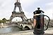 Coffee Maker French Press:by SterlingPro [Double Filter - the Purest home-brewed coffee/tea] Gift 2 Free Bonus Screens [Premium Stainless Steel] [Thick Heat-resistant Glass Pot (34 oz, mirror)