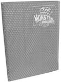 Monster Binder - 9 Pocket Trading Card Album - Holofoil Silver (Anti-theft Pockets Hold 360+ Yugioh, Pokemon, Magic the Gathering Cards)
