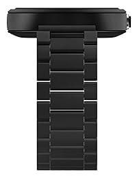 Motorola Moto 360 Reloj inteligente de cuero negro, Metal 23mm, Metal oscuro