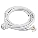 Eboxer Washing Machine Hoses, Burst Proof Washing Machine Water Inlet Hose, Washer Pipe with Connectors, White (/118.11in)