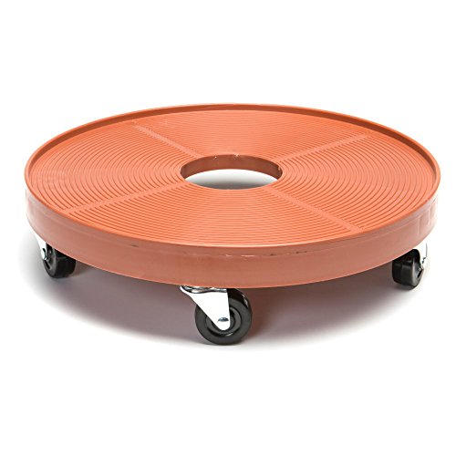 DeVault DEV3000P 16 Inch Plant Dolly with Hole Terra Cotta