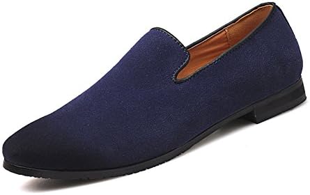 Loafers Velvet Dress Shoes for Men Slip On Suede Driving Shoe