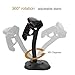 UNIDEEPLY Laser Barcode Scanner,1D Hand-Free and Handheld Barcode Reader, USB Barcode Reader with High Speed up to 200scans/sec, with Adjustable Stand Holder, Black Color