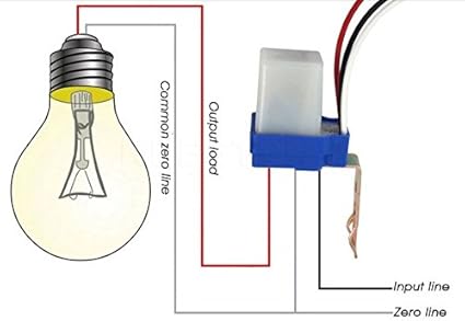 Unik AC 220V 50-60Hz 10A Auto On off Photocell Day Night Sensor Light Switch (Multicolour)