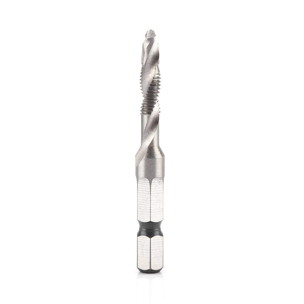Hex Shank Drill, M5 Taps Drill Bits, Tap Taper Drill, Hexagonal Handle Compound Tap Drill Bits Suitable for Drilling, Tapping, Cutting on Soft Metal, Aluminum Plate, Iron (M5 x 0.8)
