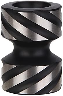 VOLLSION LB-01 Titanium/Brass Knife Beads Paracord Lanyard Bead EDC Zipper Pull Flashlight Knuckles Bracelet Necklace Parachute Cord Bead Pendant (Black & Natural)